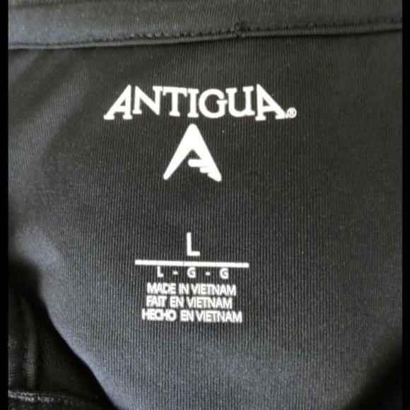 Antigua Men's Black Polo Shirt Size Large - Picture 7 of 8